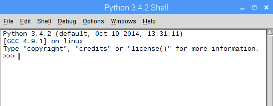 Python 3 shell image