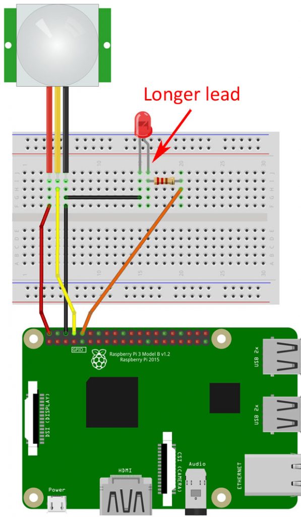 HC-SR501 PIR connections to Raspberry Pi