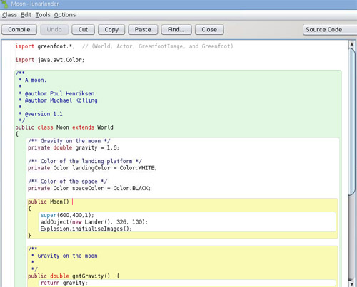 Java source editor image