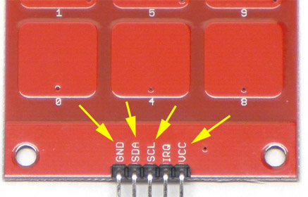 MPR121 Keypad Connections image